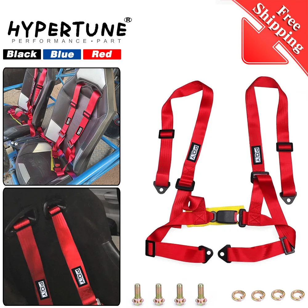

2 "Racing предохранительный ремень безопасности 4 точки фиксации крепления быстросъемная автомобиля Безопасность гоночный ремень безопасност...