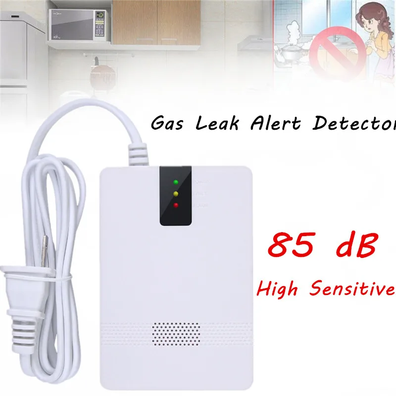 High Senstitve 85dB Coal Gas Co Kitchen LED Three Mode Warning Lights Leak Detector | Дом и сад