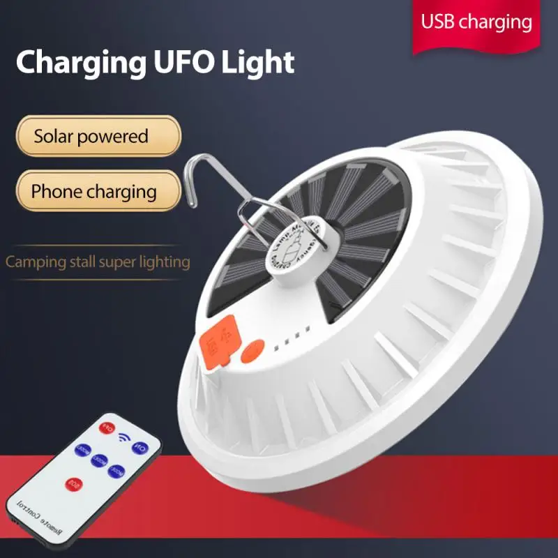 

Solar LED Bulb Light Power Failure Emergency Rechargeable Solar Camping Light Smart Remote Control Waterproof Outdoor Light
