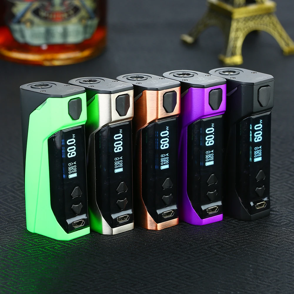 Wismec CB 60 60W коробка мод с 2300mah встроенной емкости сигаретный испаритель|battery for mod|vape