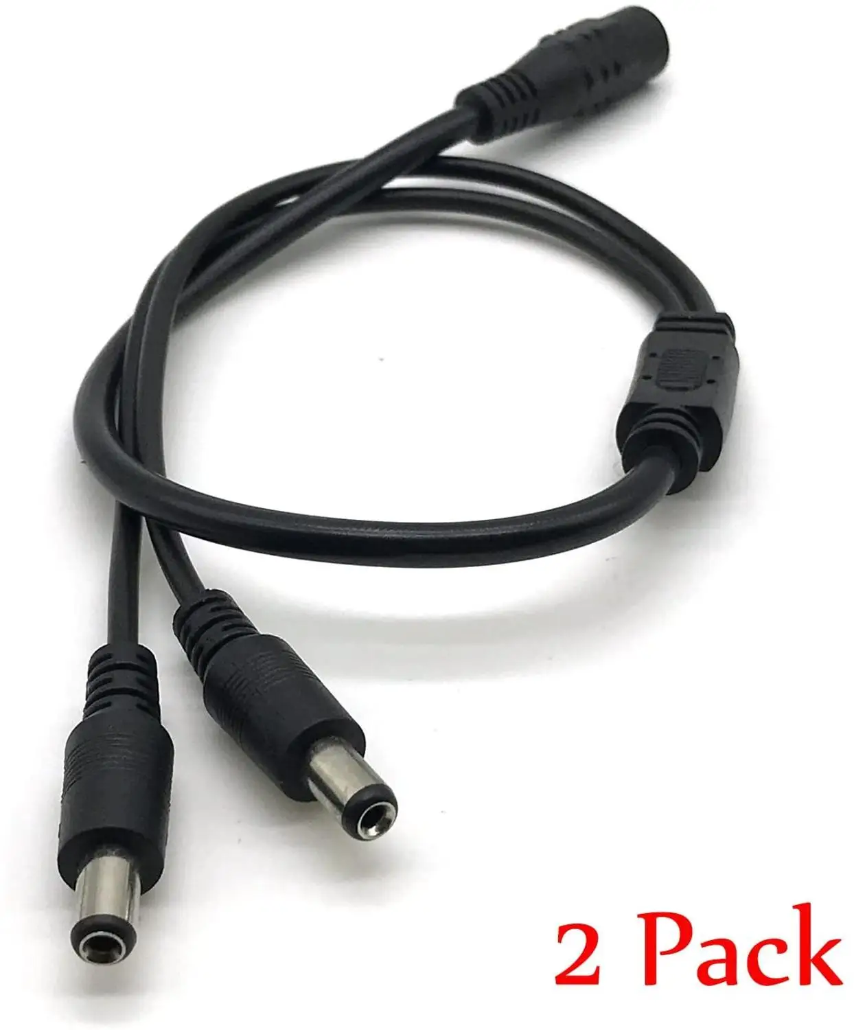 2 пакета 1 Женский до 2 Мужской способ разделитель мощности постоянного тока Кабель баррель штепсельная вилка 5.52.1 мм для камер видеонаблюдения светодиодный светильник полосы и многое другое