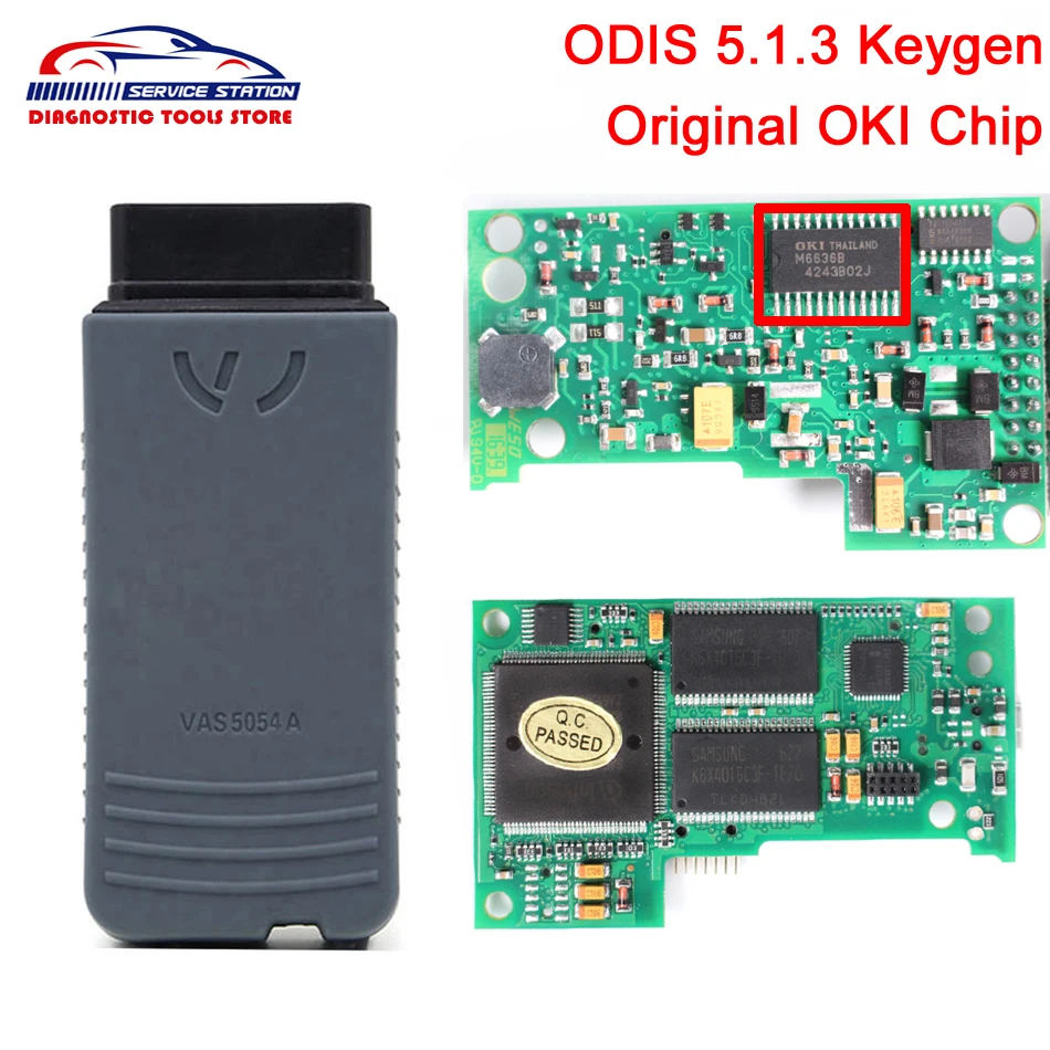Лучший OKI полный чип VAS5054A новые ODIS 5.1.3 Bluetooth OBD2 диагностический инструмент VAS5054A дополнительных услуг 5054A UDS сканер VAS5054