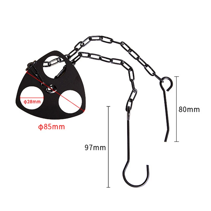 

Portable BBQ Tripod Hanging Holder Outdoor Camping Triangular Hanging Pot Bracket Detachable Stainless Steel Barbecue Tripods