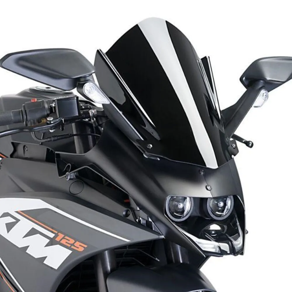 

Double Bubble Windscreen Windshield Shield Wind Deflectors For 2014-2018 KTM RC125 RC200 RC390 2014-2018 RC 125 200 390 14-16