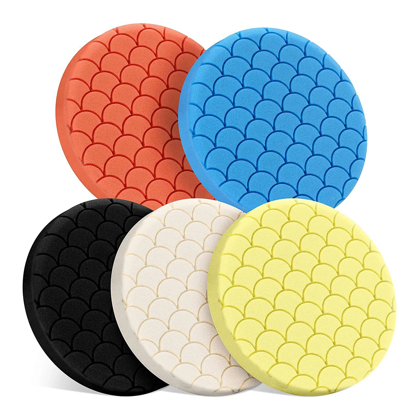 

Набор полировальных колодок, 5 шт., 6,5/5,5 дюйма, для автомобилей, яхт, удаление дефектов от умеренного окисления царапин