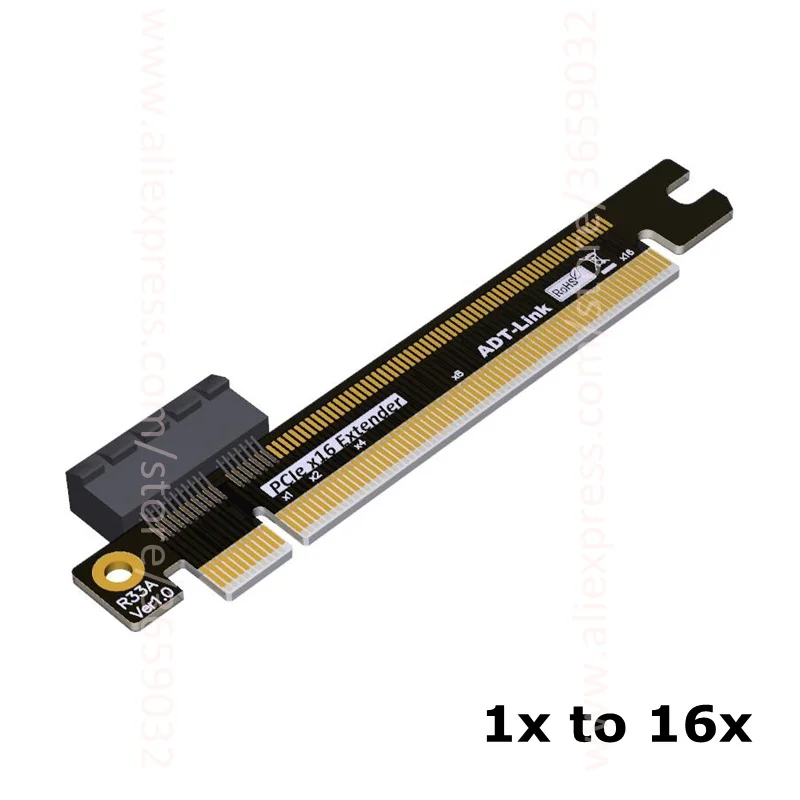 ADT-Link R33A PCIe x1 x4 x8 x16 для Riser адаптер |