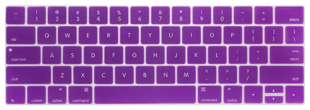 Английская американская Защитная пленка для клавиатуры для Macbook Pro 13,3 A1706 A1989 и 15,4 дюймов A1707 A1990 с сенсорной панелью