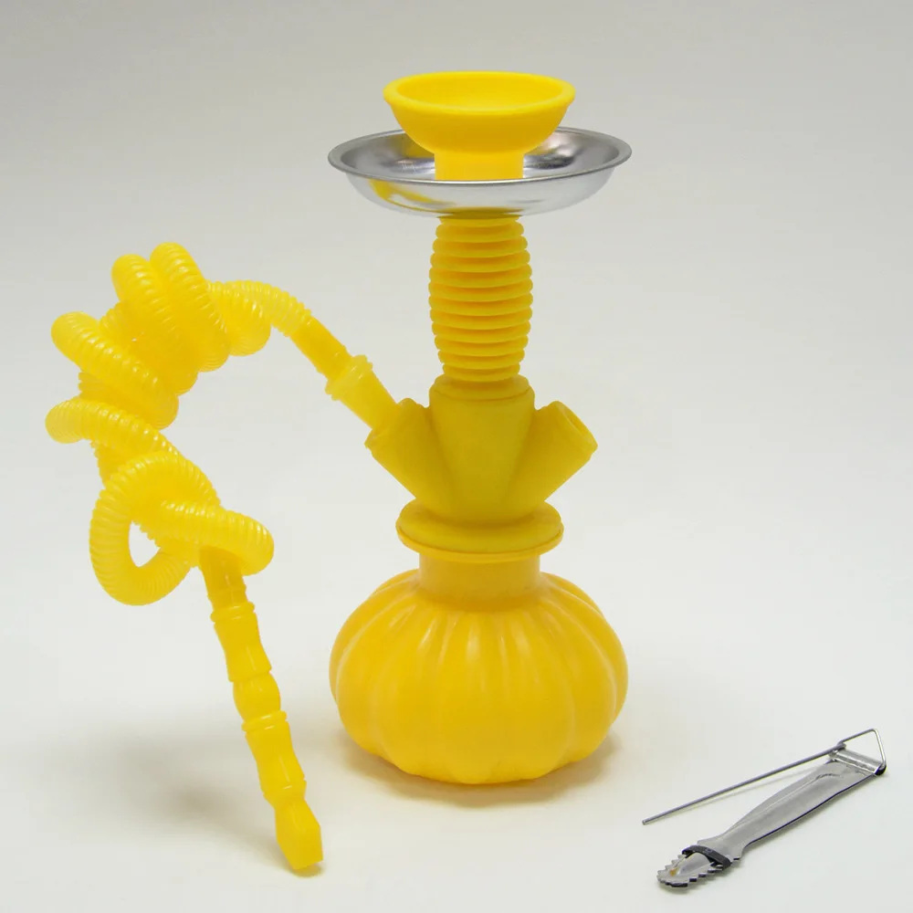 

Cheap Silicone Drop-Proof Hookah Shisha Set Small Arab Water Shisha Pipe Narguile Pipe Horse Chicha Hooka Kit
