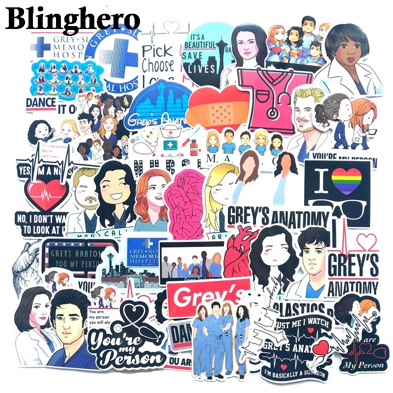 CA543 50 шт./компл. классический американский драма Анатомия страсти Стикеры для