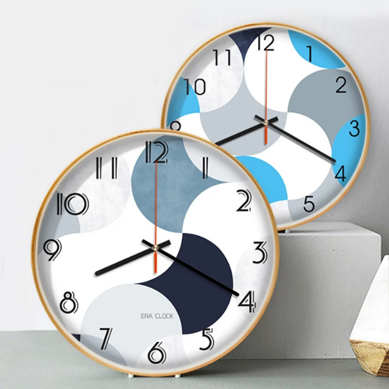 12-дюймовые металлические настенные часы скандинавские домашние бесшумные для