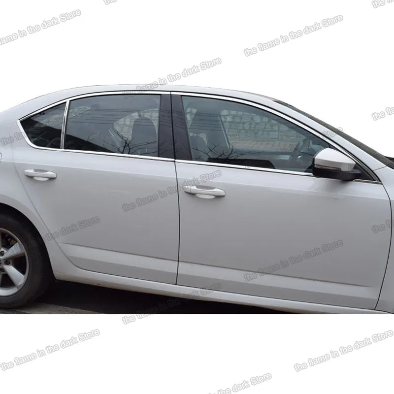 Оконная облицовка lsrtw2017 из нержавеющей стали для skoda octavia a7 2013 2014 2015 2016 2017 2018 2019