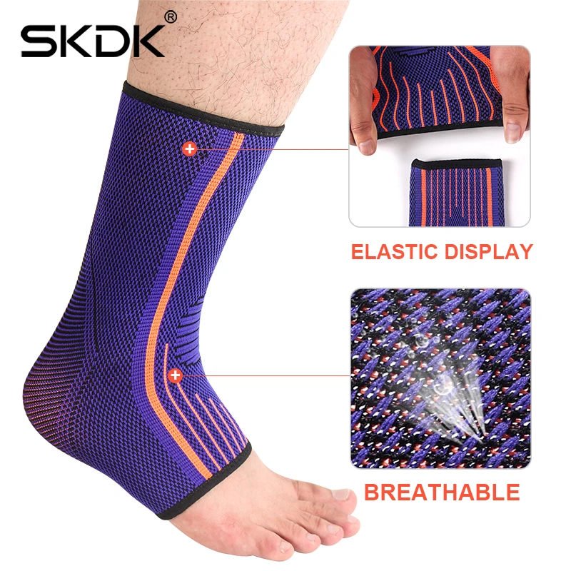 SKDK спортивный фиксатор голеностопа компрессионный хлопковый комфортный