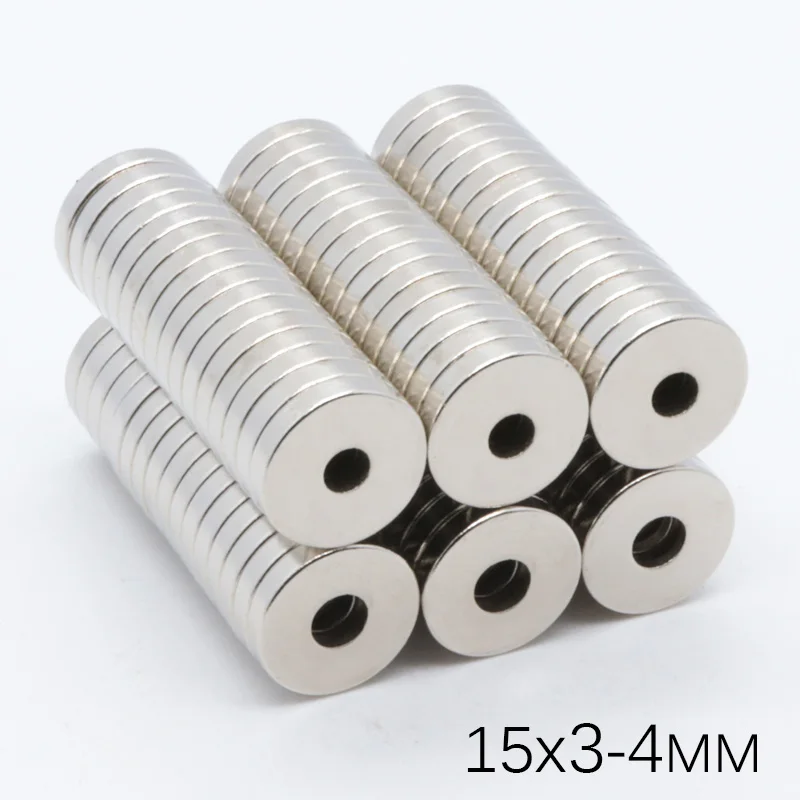 100 шт. 8x3 3 8x5 10x3 12x3 12x4 4 15x3 15x4 5 16x3 18x4 мм сильный Неодимовый Перманентный кольцевой