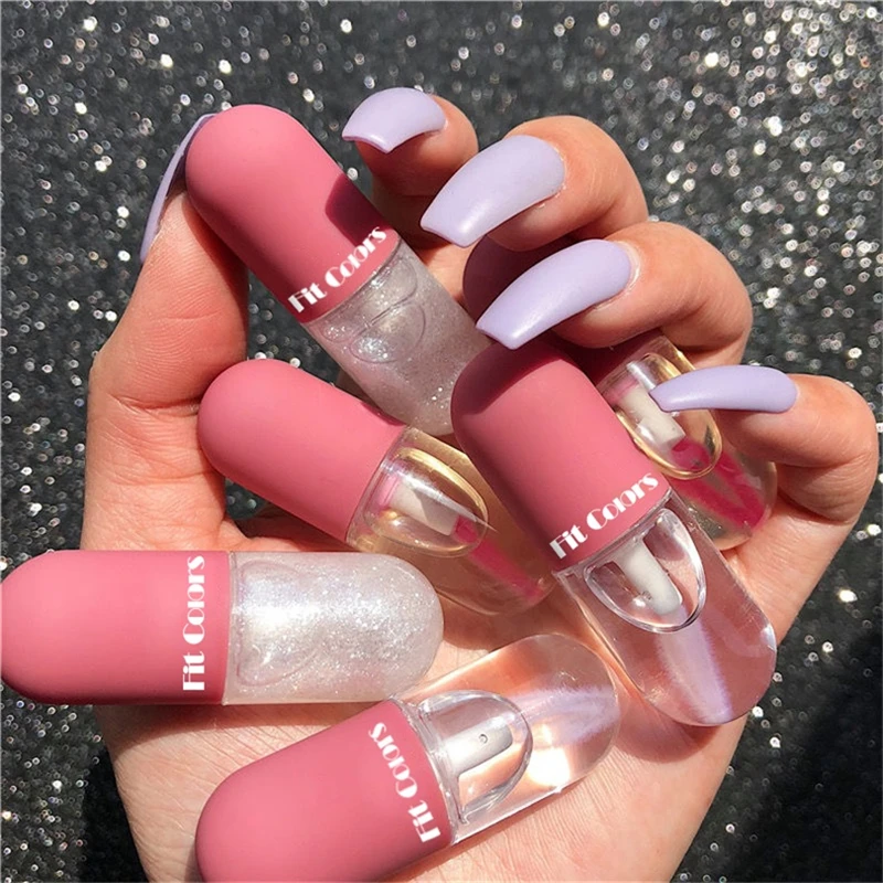Глянцевый блеск для губ Crystal Jelly капсульное масло блестящее прозрачное