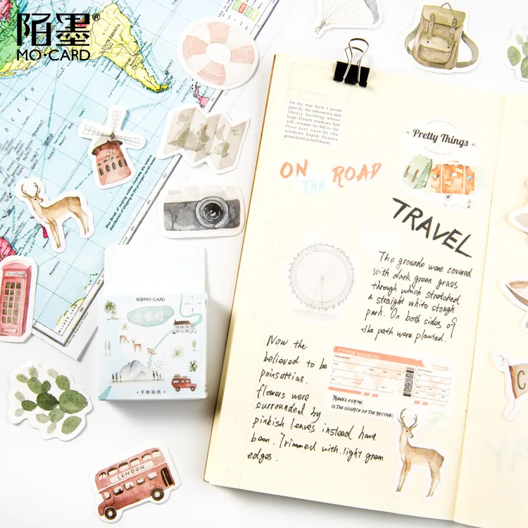 Go Journey Travel Bullet Journal Декоративные Канцелярские наклейки Скрапбукинг DIY дневник