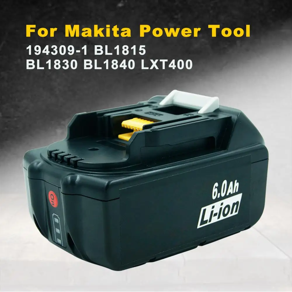 Для батареи Makita 18 в 6000 мАч BL1860 BL1850 BL1830 Литий-ионная аккумуляторная батарея для электроинструмента светодиодный светильник для обновления печатной платы