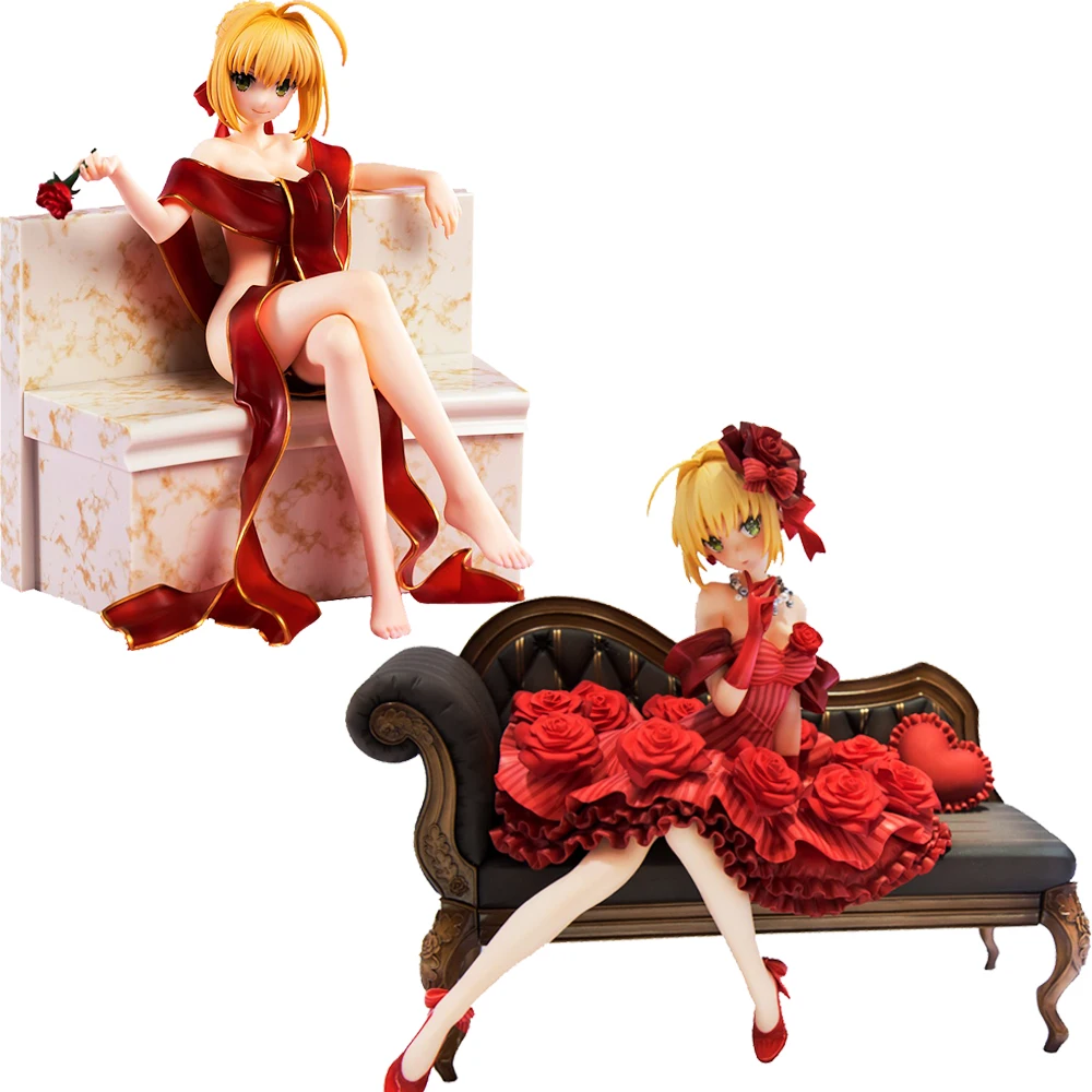 20 см Fate Stay Night Extra Red Saber Нерон Клавдий Цезарь Augustus Germanicus сексуальные девушки аниме ПВХ Фигурки игрушки Аниме