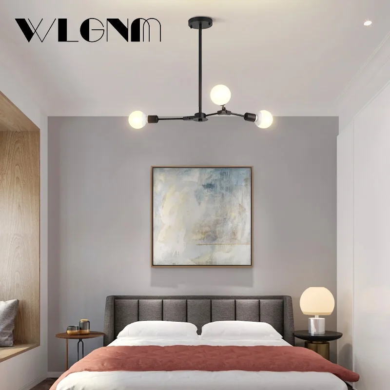 $31.10 Vintage Loft Ceiling Lamps Classic Chandelier Rotable Ceiling Lamp Plating Process For Living Room Bedroom Home Lighting Fixture