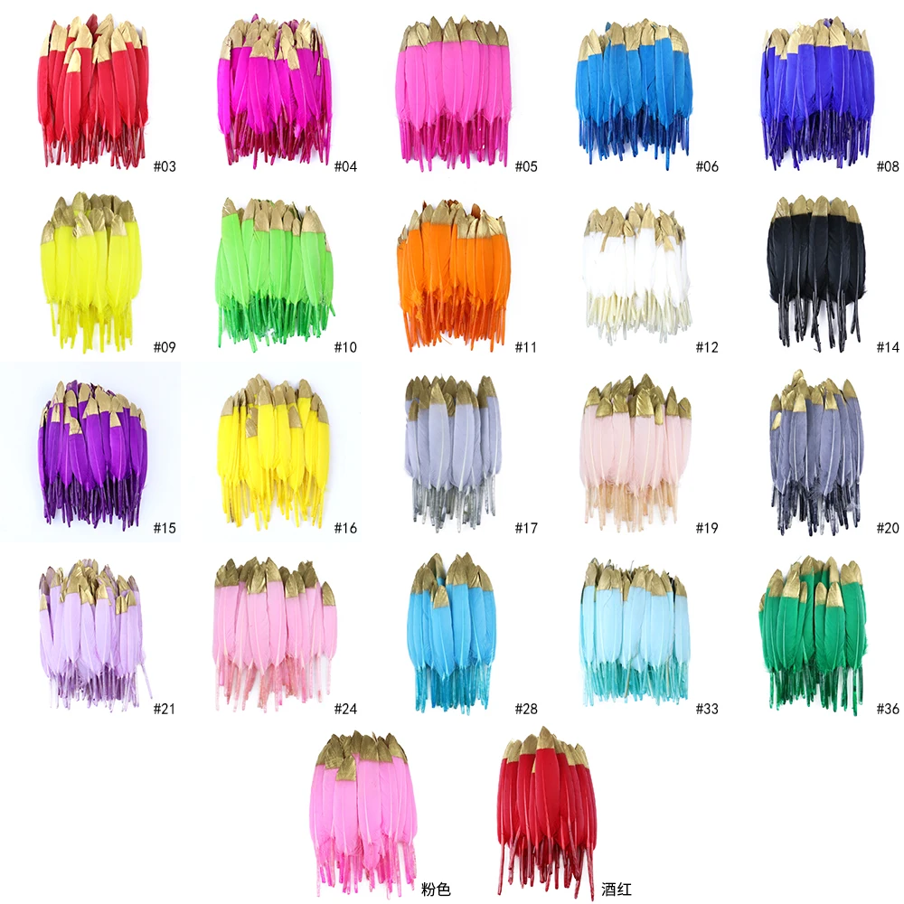 

10/50 шт., белые натуральные перья для рукоделия, 10-15 см