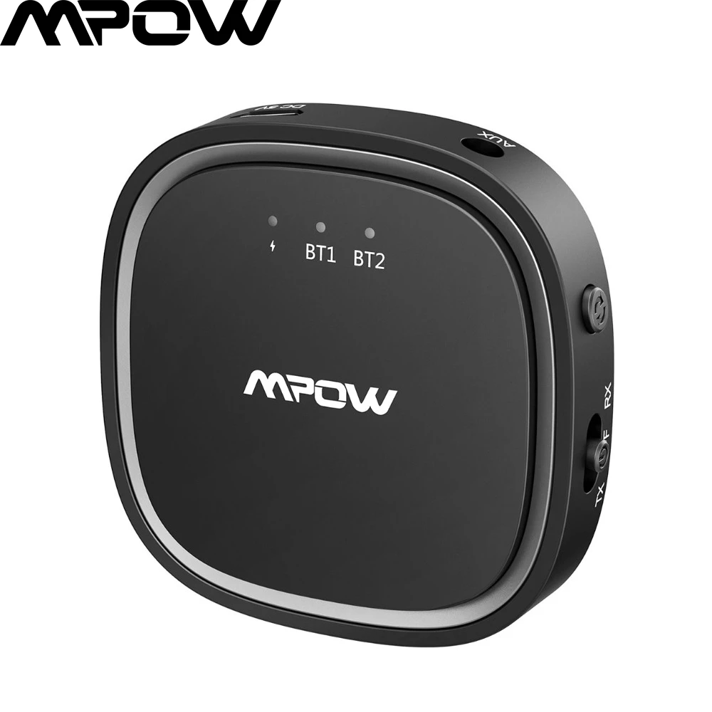 Mpow TOP Bluetooth 5 0 приемник передатчик APTX/APTX LL/APTX HD беспроводной адаптер с 3 мм кабелем