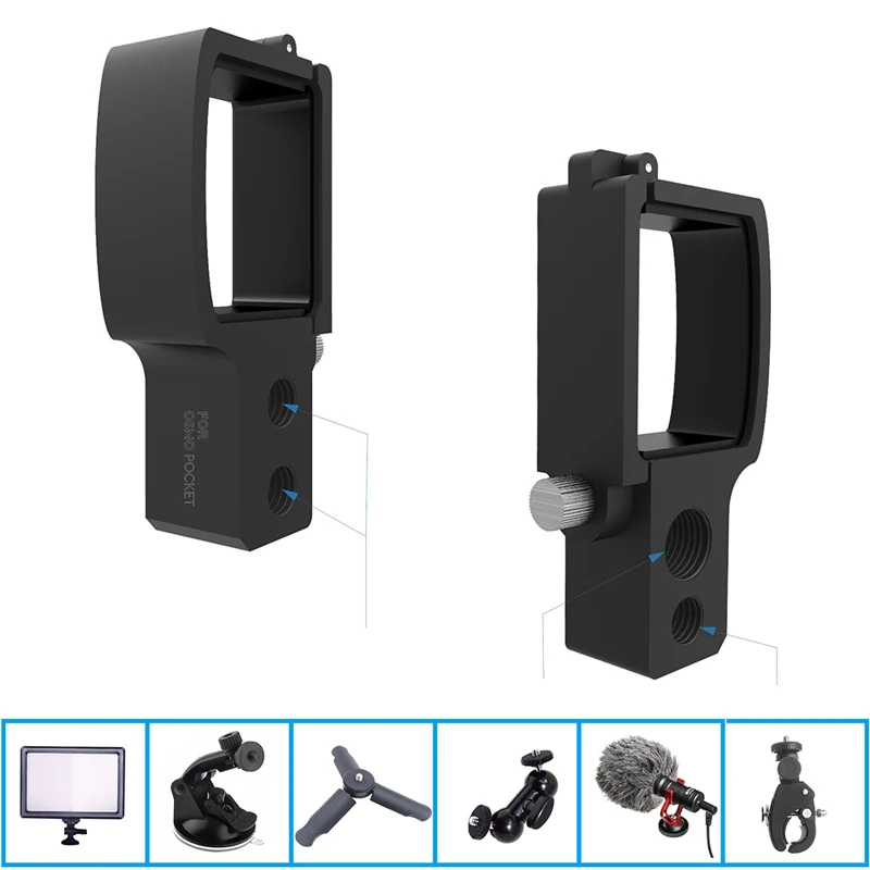 Удлинитель для телефона DJI Pocket 2 с креплением на зажиме шест палка селфи карданный