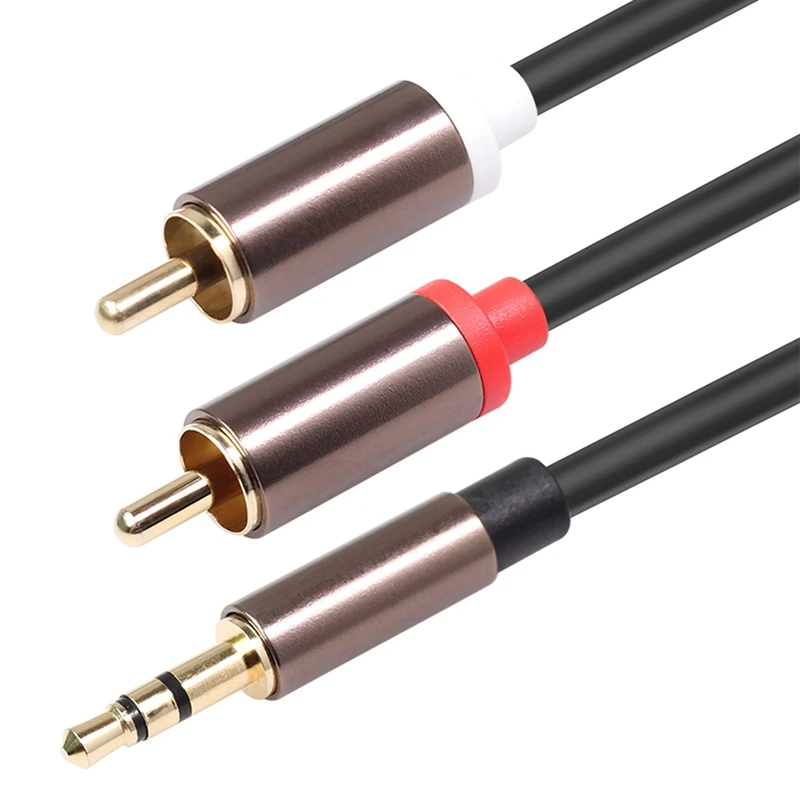 Rca кабель Hi-Fi стерео 3 5 мм до 2Rca аудиокабель Aux Jack нашникиов для усилители аудио