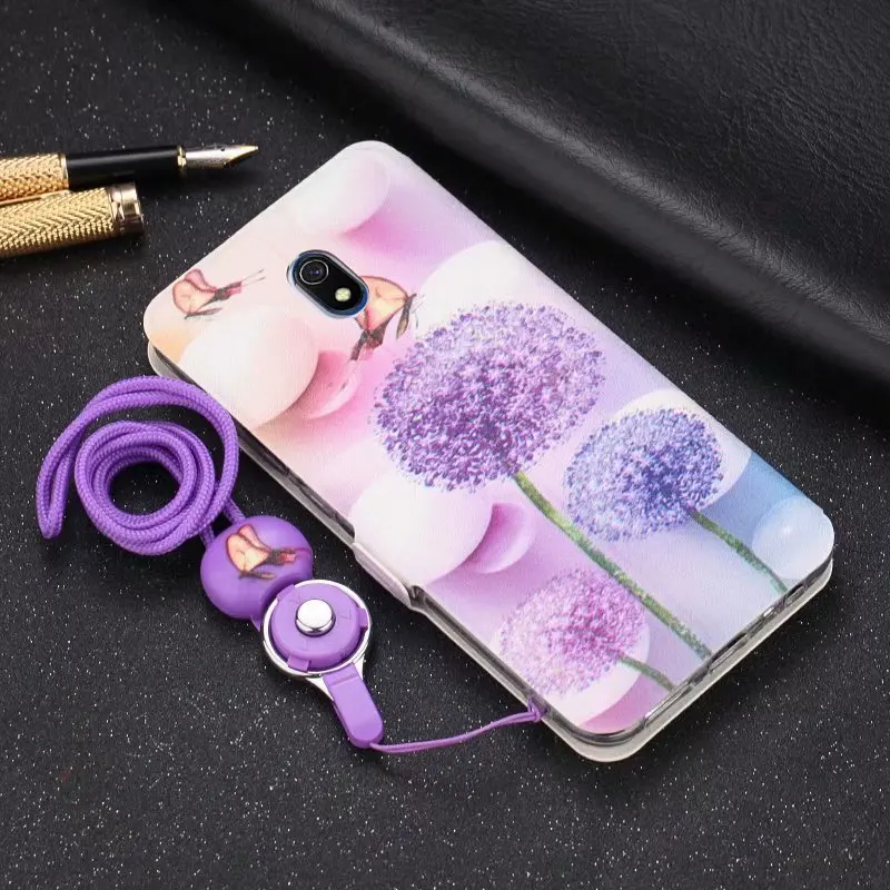 Для Xiao mi Red mi Note 8 7 6 5 Pro милый раскрашенный флип-кошелек с подставкой кожаный чехол красный mi 8A 8 mi 9 8 mi A2 Lite 6X Чехол-книжка