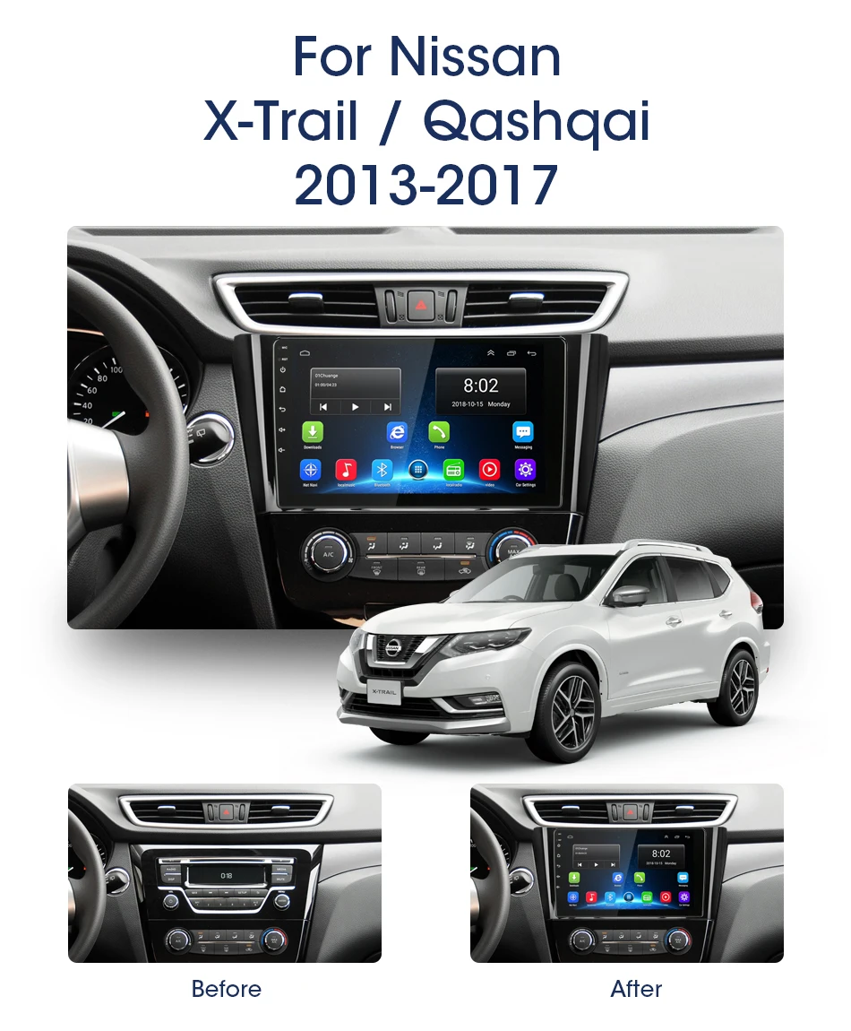 2 Din 2G+ 32G Android Автомагнитола для Nissan X-Trail X Trail 3 T32 2013- 4G чистая стерео DSP RDS gps навигация gps головное устройство