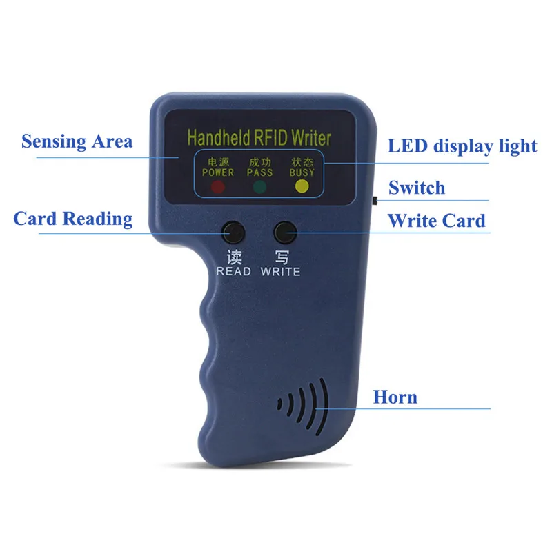 Ручной Дубликатор RFID IC для чтения идентификационных карт 125 кГц с
