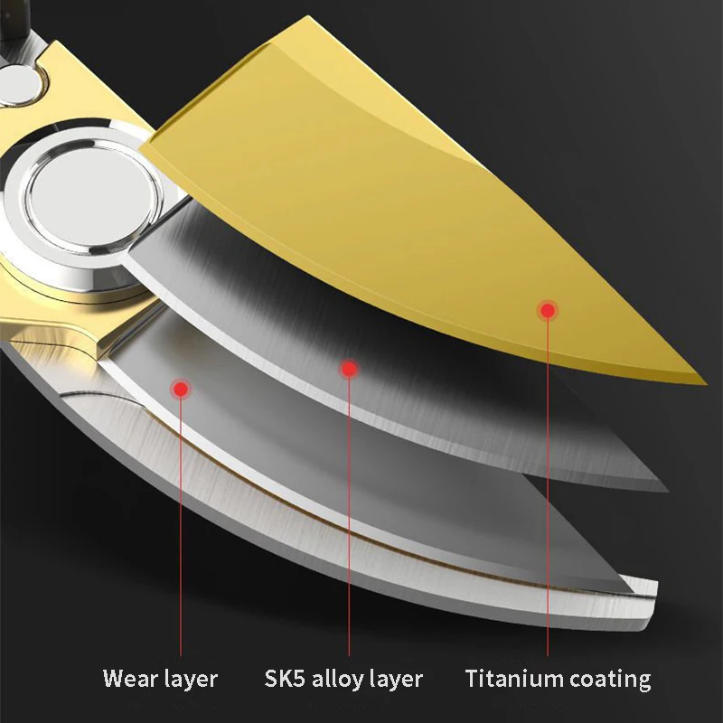 

SK5 Garden Pruning Shears Tree Trimmers Secateurs Diameter Fruit Trees Branches Bonsai Flower Cultivating Easy Pruners Scissors