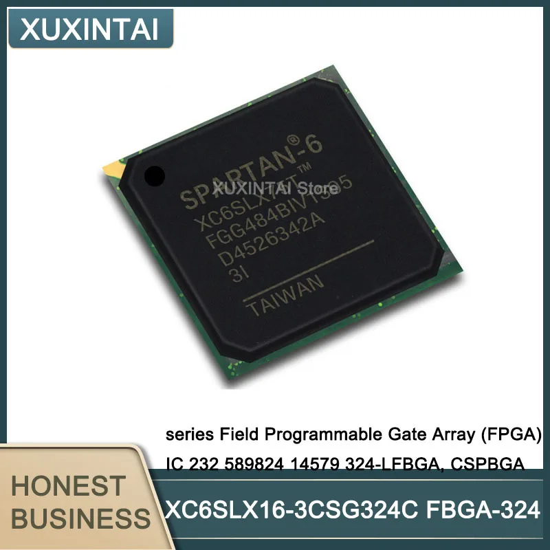 

5Pcs/Lot XC6SLX16-3CSG324C XC6SLX16 series Field Programmable Gate Array (FPGA) IC 232 589824 14579 324-LFBGA, CSPBGA