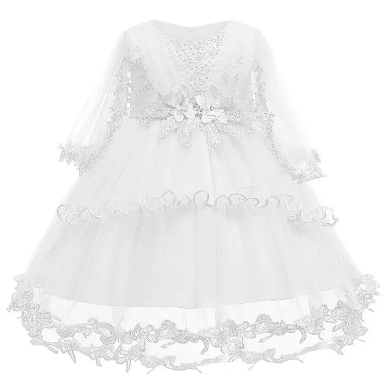 Vestido/ г. Летнее платье для маленьких девочек платья на день рождения для девочек от 0 до 3 лет праздничное платье принцессы с цветочным рисунком Одежда для девочек - Цвет: As picture