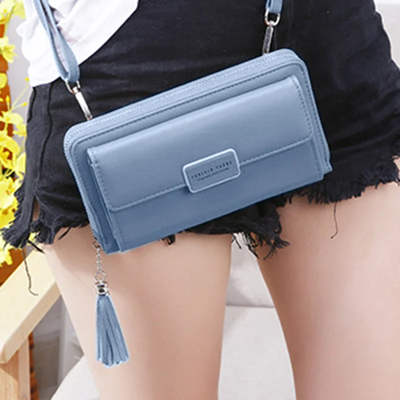 

New Women Handbags Female Large Capacity Shoulder Bags Lady Hasp Zipper Purse Phone Wallet Strap Clutch Coin Card Holder