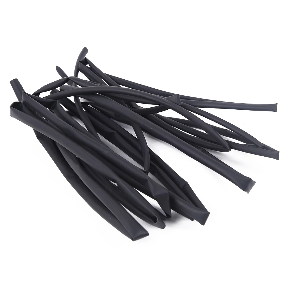 Set Heat Shrink Tube 3mm-6mm 4pcs Replacement Accessory Electrical Assortment Insulation Sleeving Black Durable | Инструменты
