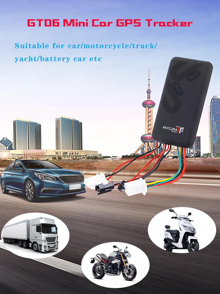 GT06 Мини Автомобильный gps трекер SMS GSM GPRS автомобиль онлайн система слежения монитор дистанционное управление сигнализация для мотоцикла+ микрофон