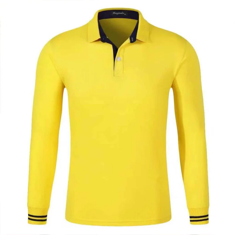 Костюм поло с длинным рукавом YOTEE мужская и женская одежда вышивкой логотипа