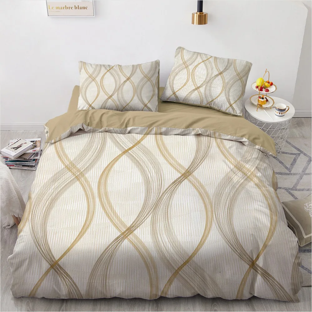 Комплект постельного белья в нордическом современном стиле пододеяльник