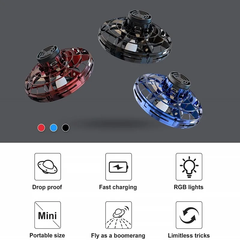 Наворочено Летающий волчок палец Топ аутизм тревожность снятие стресса игрушка