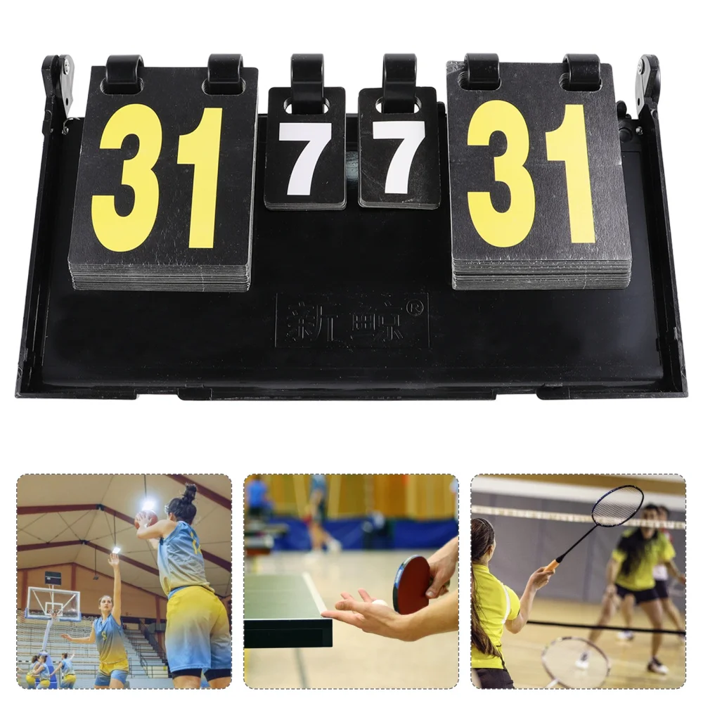 

1pc Practical 4-Digit Desktop Scoreboard Durable Scoring Marker Score Recorder