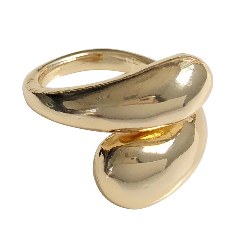 

Fashion Jewelry Ring 2020 New Design Popular Style Metal Alloy Golden Plating Finger Ring For Women Girl Party Gifts