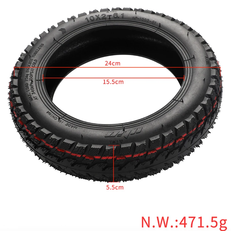 Электрический скутер с нешинными пневматическими шинами 10x2 для Xiaomi M365/Pro/Pro2/1S/Lite для езды по бездорожью.