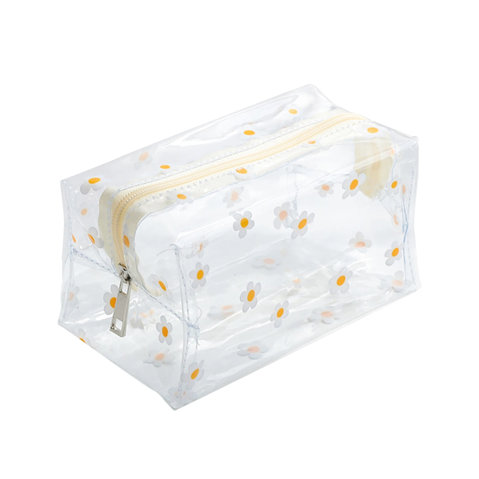 

Large Capacity Travel Cosmetic Bag Home For Makeup PVC Transparent Case Portable Outdoor Zipper Closure Organizer Pencil Storage