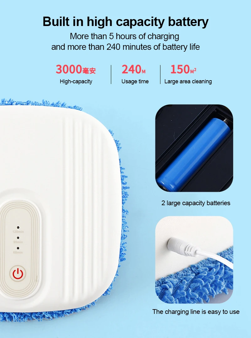 

Smart Robot Vacuum Cleaner Sweep Robot Wet Drag Integrated Electric Robot Rechargeable Sweeping Mopping Suction Tool