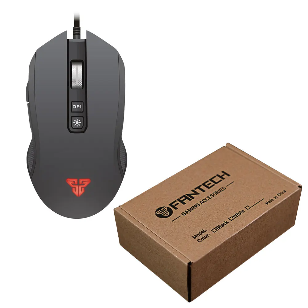 Fantech X5S игровая мышь 4800 dpi RGB Проводная usb-мышь 6 кнопок макро для PUBG CS FPS мышь геймер компьютерная мышь - Цвет: X5S BOX1