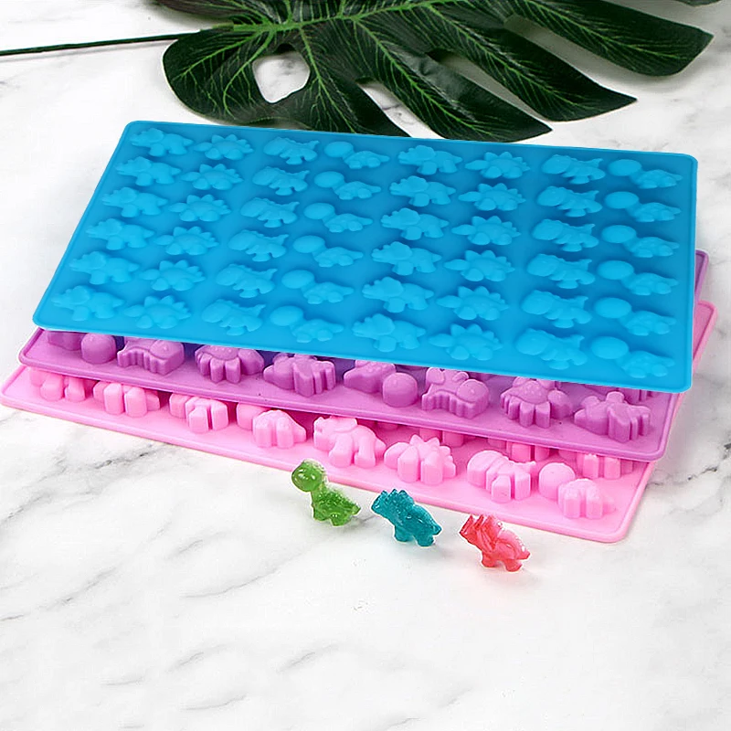 48 полость динозавр силиконовые жевательные шоколадные формы лоток конфеты желе