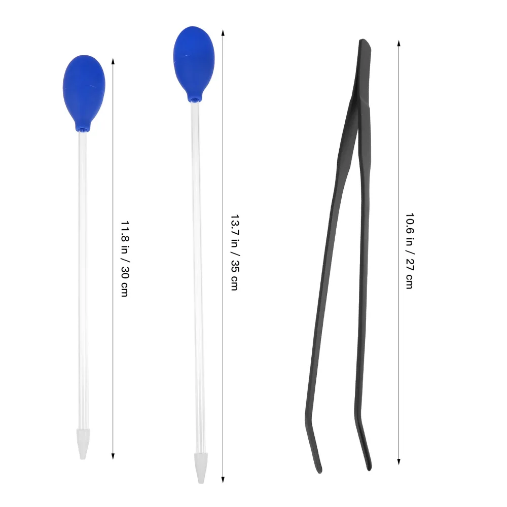 

4pcs Coral Long Feeder and Aquarium Cleaning Tweezers for Aquarium Fish Tank