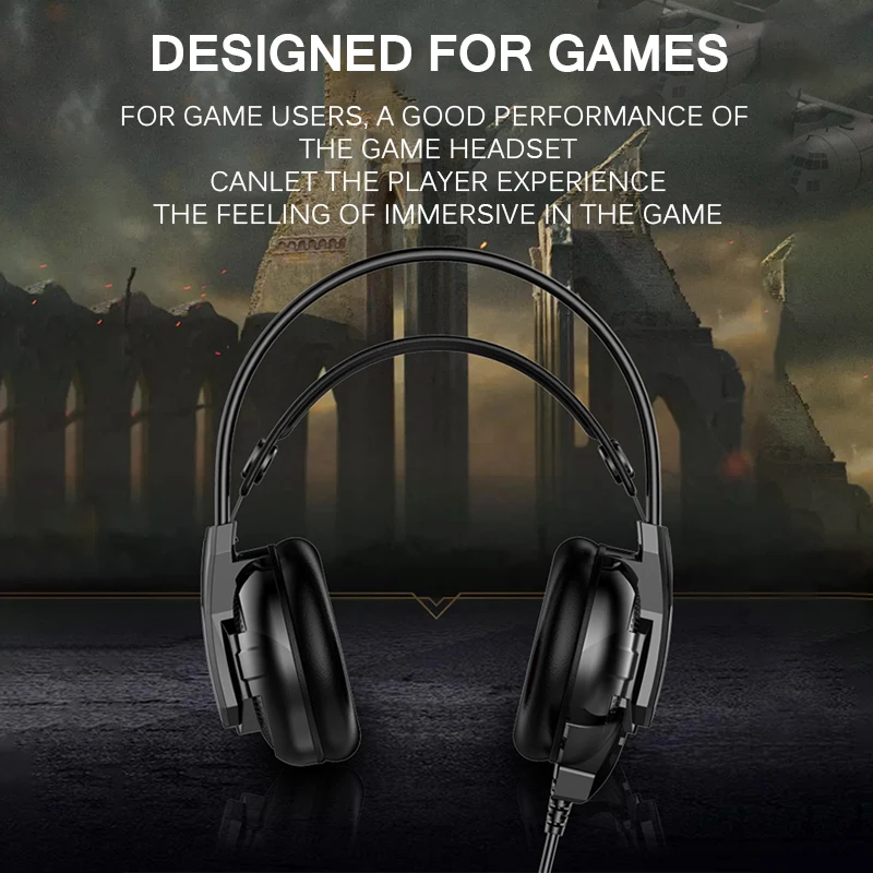 Игровая гарнитура для ПК с микрофоном и гибким PUBG 7 1 наушники объемным звуком Xbox