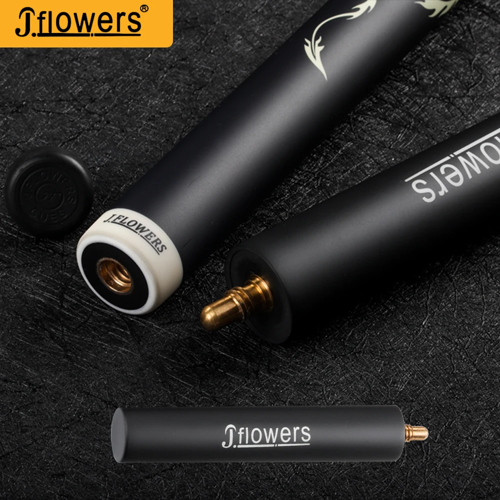 JF J FLOWERS One Piece Snooker Cue Technology Ebony Профессиональный стержень из углеродного волокна
