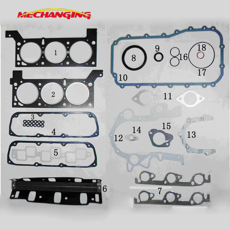 

EGA EGM для CHRYSLER VOYAGER DODGE CARAVAN 3.3, комплекты для восстановления двигателя, полный комплект деталей двигателя, прокладка двигателя 04882159AC