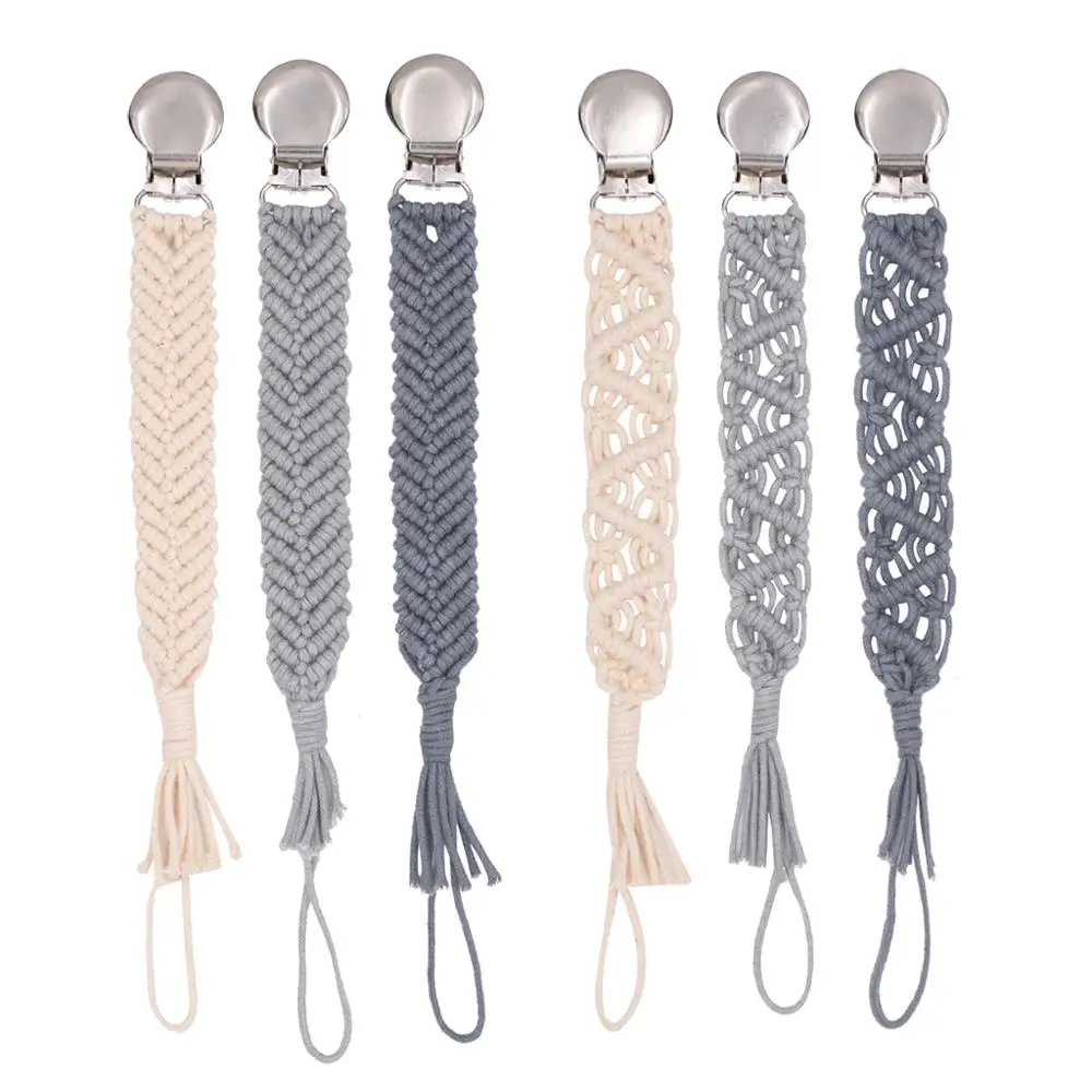 

Винтаж простая Соска-пустышка для маленьких хлопок кисточкой соски с цепочкой для зубов для новорожденных и детей, пустышки для младенцев, ...